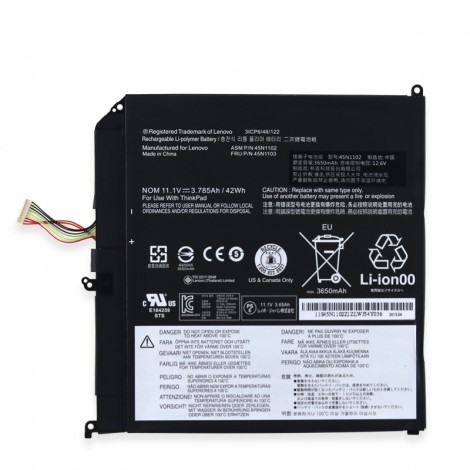 Lenovo 45N1102 45N1103 ThinkPad X1 Helix Laptop Battery