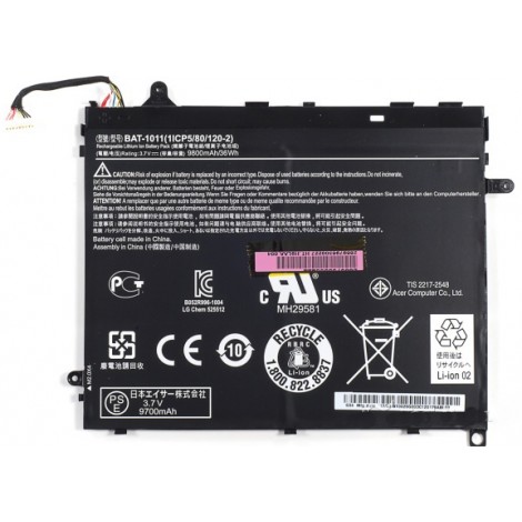 Replacement Acer Iconia Battery A510 A511 A700 Tablet BAT-1011 BT.0020G.003 battery