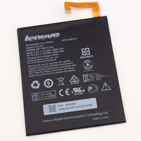 Replacement 4290mAh Lenovo LePad A8-50 A5500 L13D1P32 Tablet Battery 