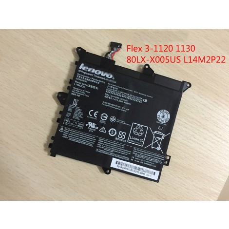 Replacement New Lenovo Flex 3-1120 80LX-X005US L14M2P22 Notebook Battery