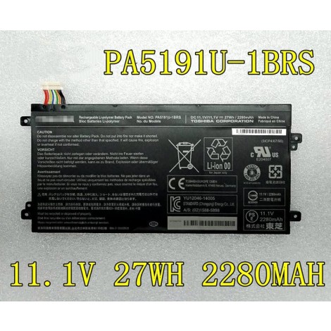 Replacement Toshiba  PA5191U-1BRS P30W-B-10E 11.1V 27Wh Laptop Battery
