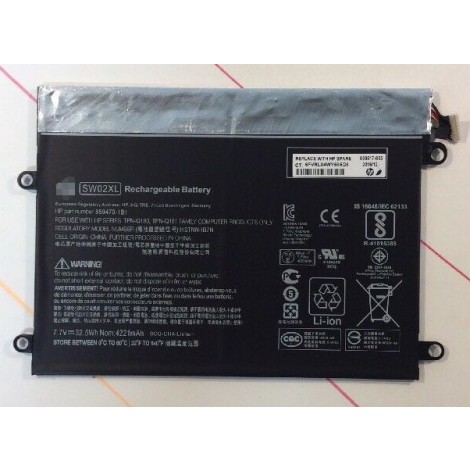 Replacement HP Detachable X2 10-P Series 859517-001 SW02XL 32.5Wh Battery 