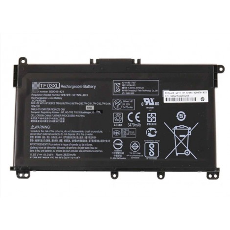 Replacement HP Pavilion 15-CD HSTNN-LB7X 920046-421 TF03XL Battery