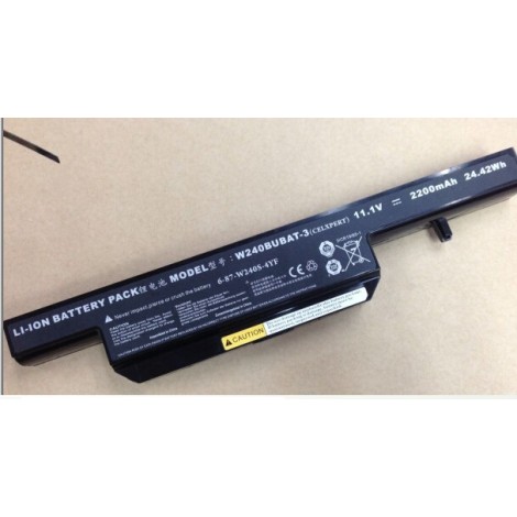 Replacement Clevo W251EU, W240BAT-6, W240BUBAT-3, W240BUBAT-6 Laptop Battery