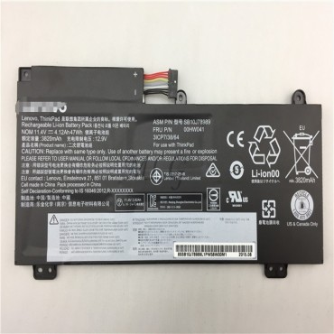 47Wh Replacement Lenovo ThinkPad S5 E560P 00HW041 SB10J78989 Laptop  Battery