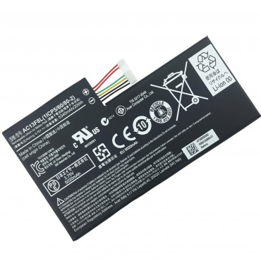 Replacement Acer Iconia Tab A1-A810 Tablet  AC13F8L Battery 5340mAh 20Wh