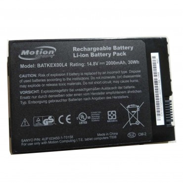 Replacement Motion Computing J3400 J3500 J3600 BATKEX00L4 laptop battery