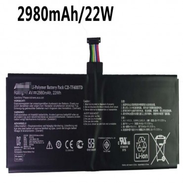 Replacement ASUS C21-TF600TD TF600TD 7.4V 2980mAh battery