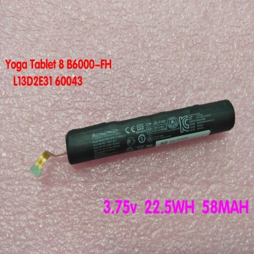 22.5Wh Lenovo Yoga Tablet 8 Pad B6000 L13D2E31 1ICR19/65-2 Battery