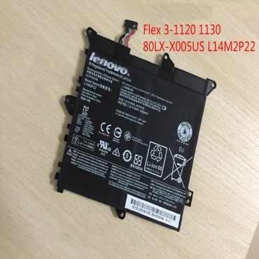 Replacement New Lenovo Flex 3-1120 80LX-X005US L14M2P22 Notebook Battery