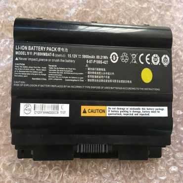 Replacement CLEVO P180S P180HMBAT-8 6-87-P180S4271 Laptop Battery