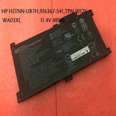 Replacement HP HSTNN-UB7H, 916367-541, TPN-W126, WA03XL 3 cell laptop battery