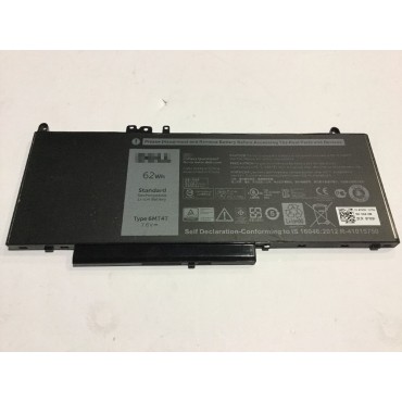 6MT4T Battery, Dell 6MT4T 7.6V 62Wh Battery 