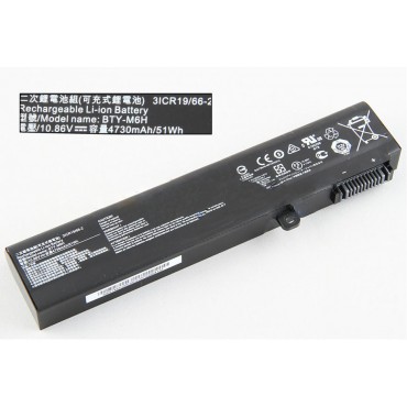 BTY-M6H Battery, MSI BTY-M6H 10.86V 4730mAh/51Wh Battery 