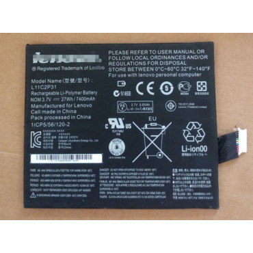 L11C2P32 Battery, Lenovo L11C2P32 3.7V 27Wh Battery 