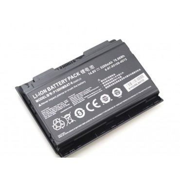 6-87-X710S-4271 8 Cell Battery, Clevo 6-87-X710S-4271 14.8V 5200mAh 8 Cell Battery 