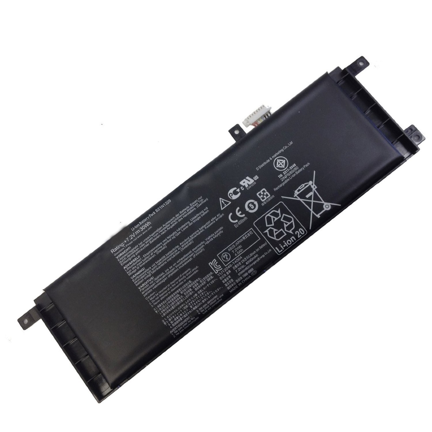 X553M Builtin Battery, Asus X553M 7.2V 30Wh Builtin Battery for